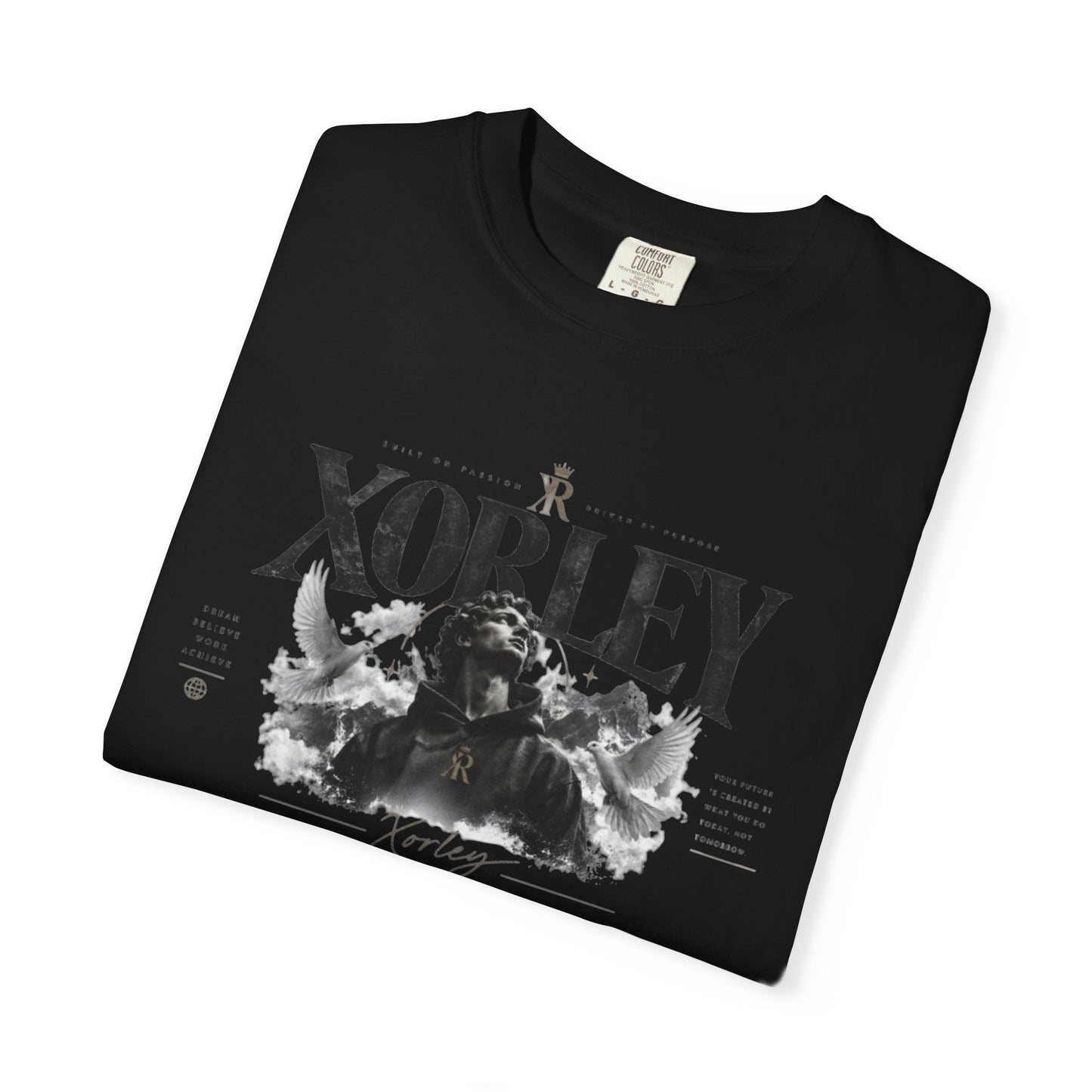 Xorley Adventure Graphic T-Shirt — Scenic Eagle & Explorer Design