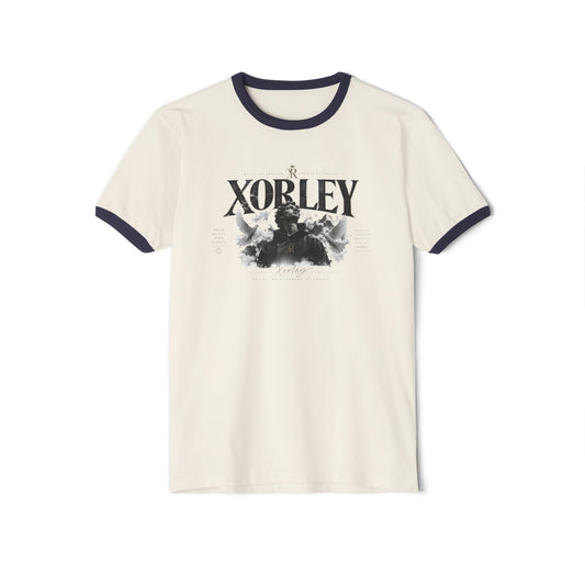 Xorley Vintage Ringer T‑Shirt — Gothic Skull Art Band Tee