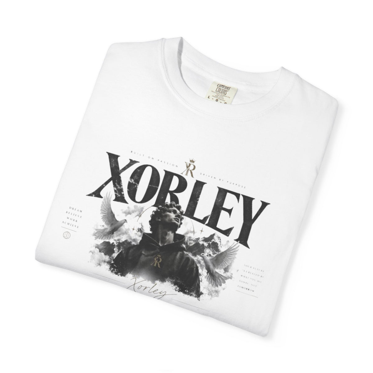 Xorley Adventure Graphic T-Shirt — Scenic Eagle & Explorer Design