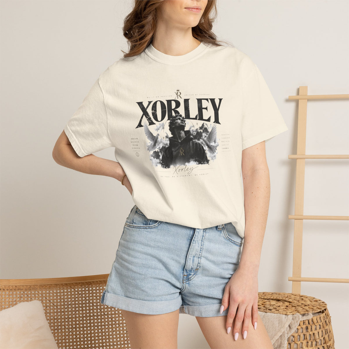 Xorley Adventure Graphic T-Shirt — Scenic Eagle & Explorer Design