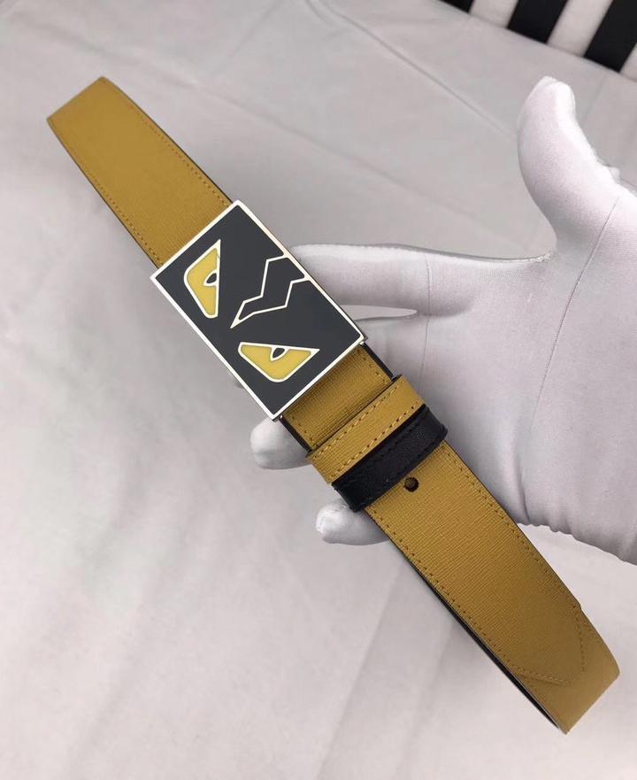 Fendi Monster Leather Belt