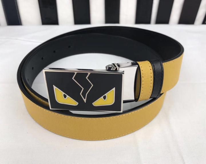 Fendi Monster Leather Belt