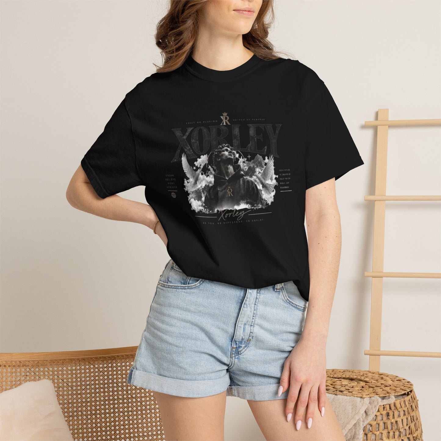 Xorley Adventure Graphic T-Shirt — Scenic Eagle & Explorer Design