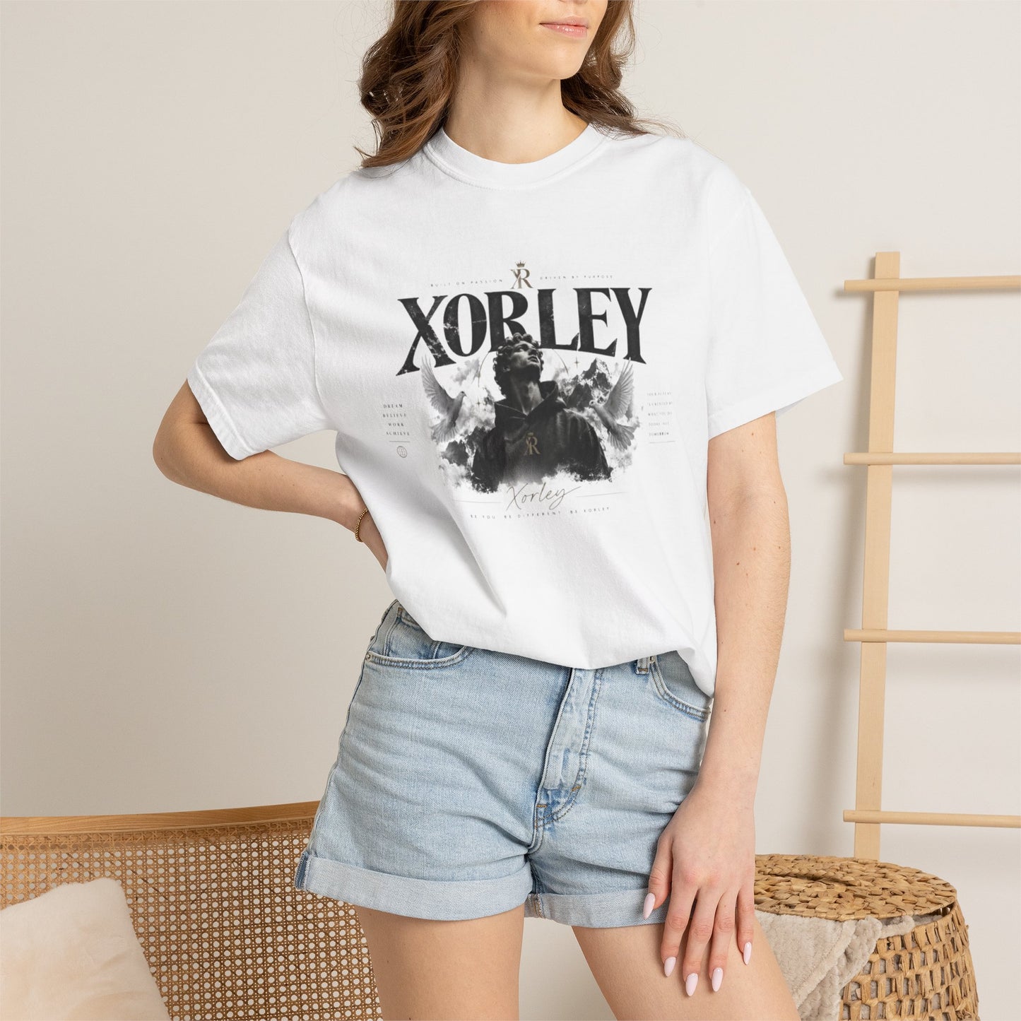 Xorley Adventure Graphic T-Shirt — Scenic Eagle & Explorer Design