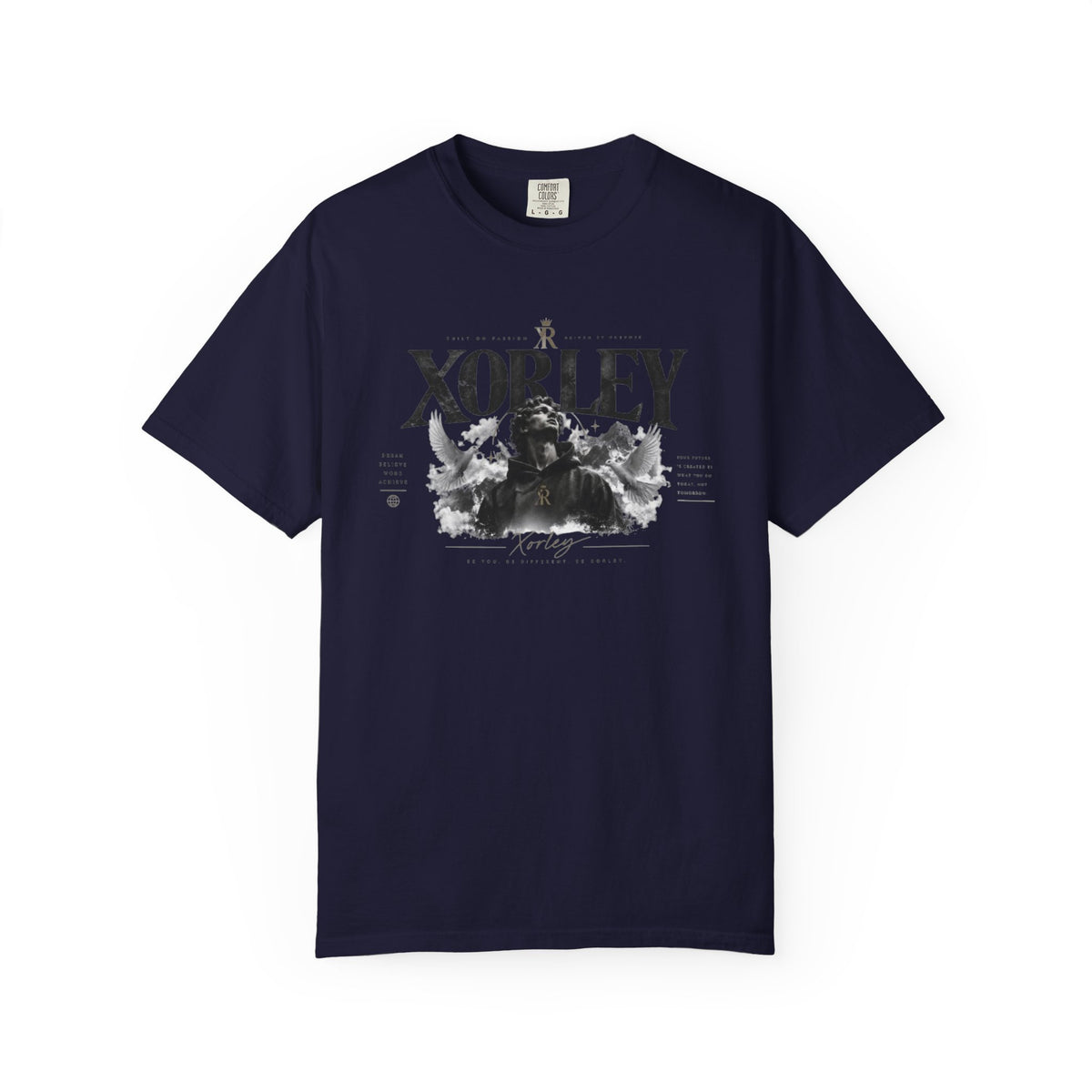 Xorley Adventure Graphic T-Shirt — Scenic Eagle & Explorer Design