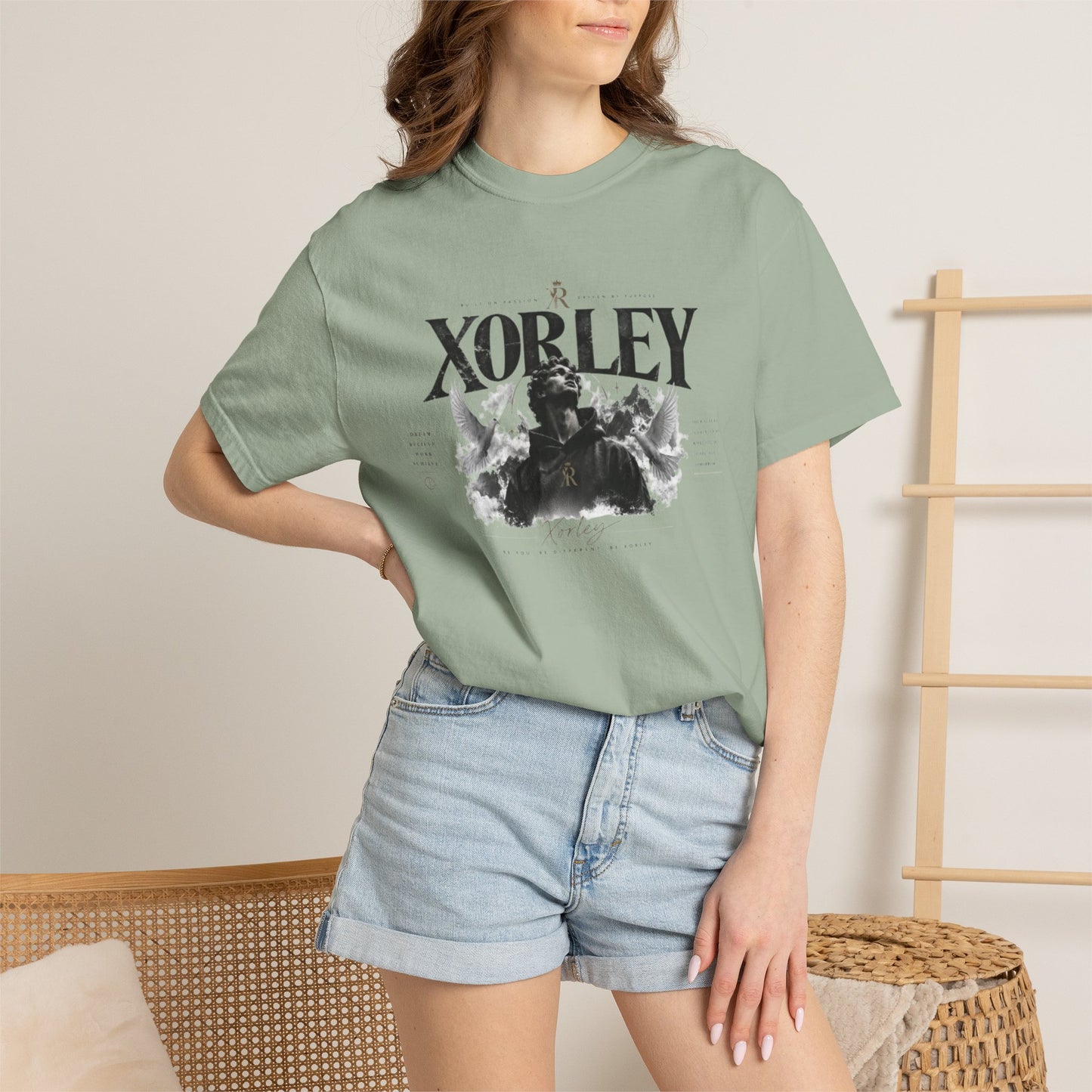 Xorley Adventure Graphic T-Shirt — Scenic Eagle & Explorer Design
