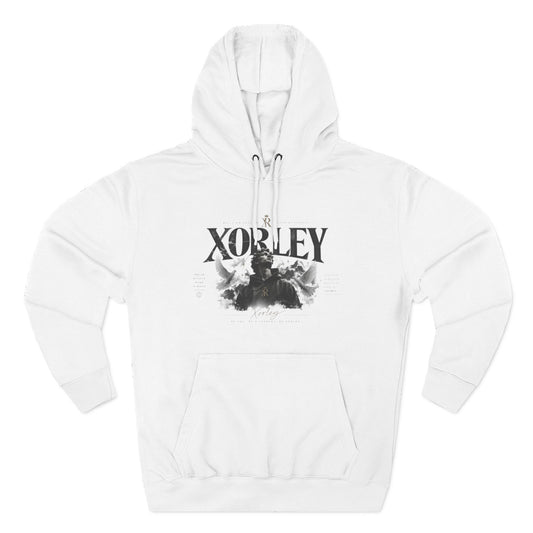 XORLEY Black Ink Smoke Hoodie — Graphic Pullover Fleece Sweatshirt