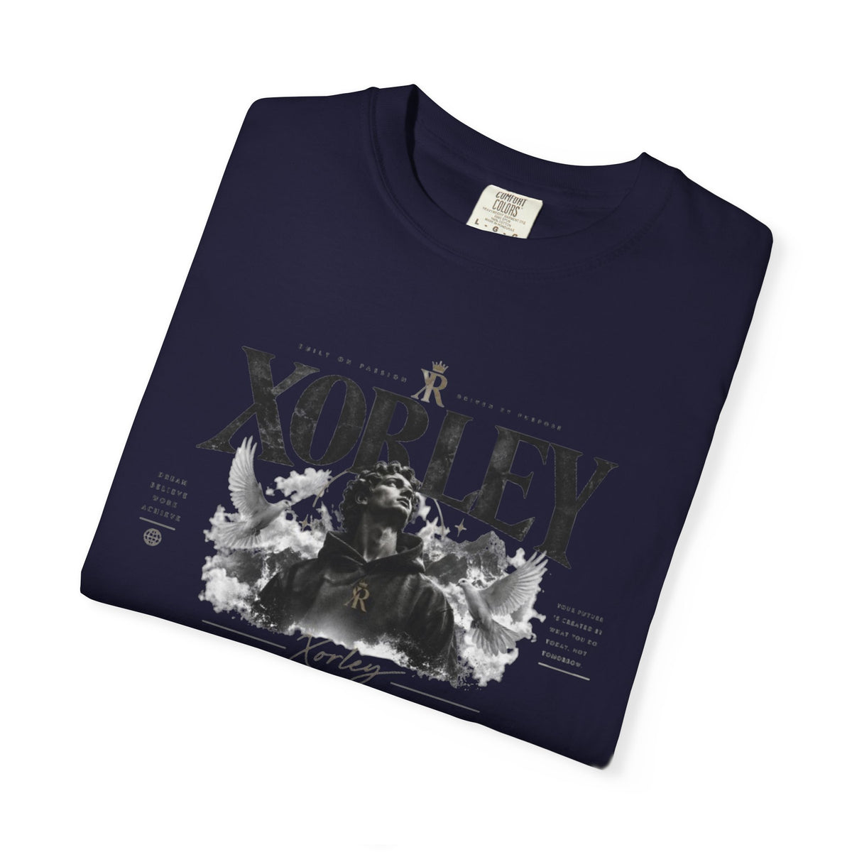 Xorley Adventure Graphic T-Shirt — Scenic Eagle & Explorer Design