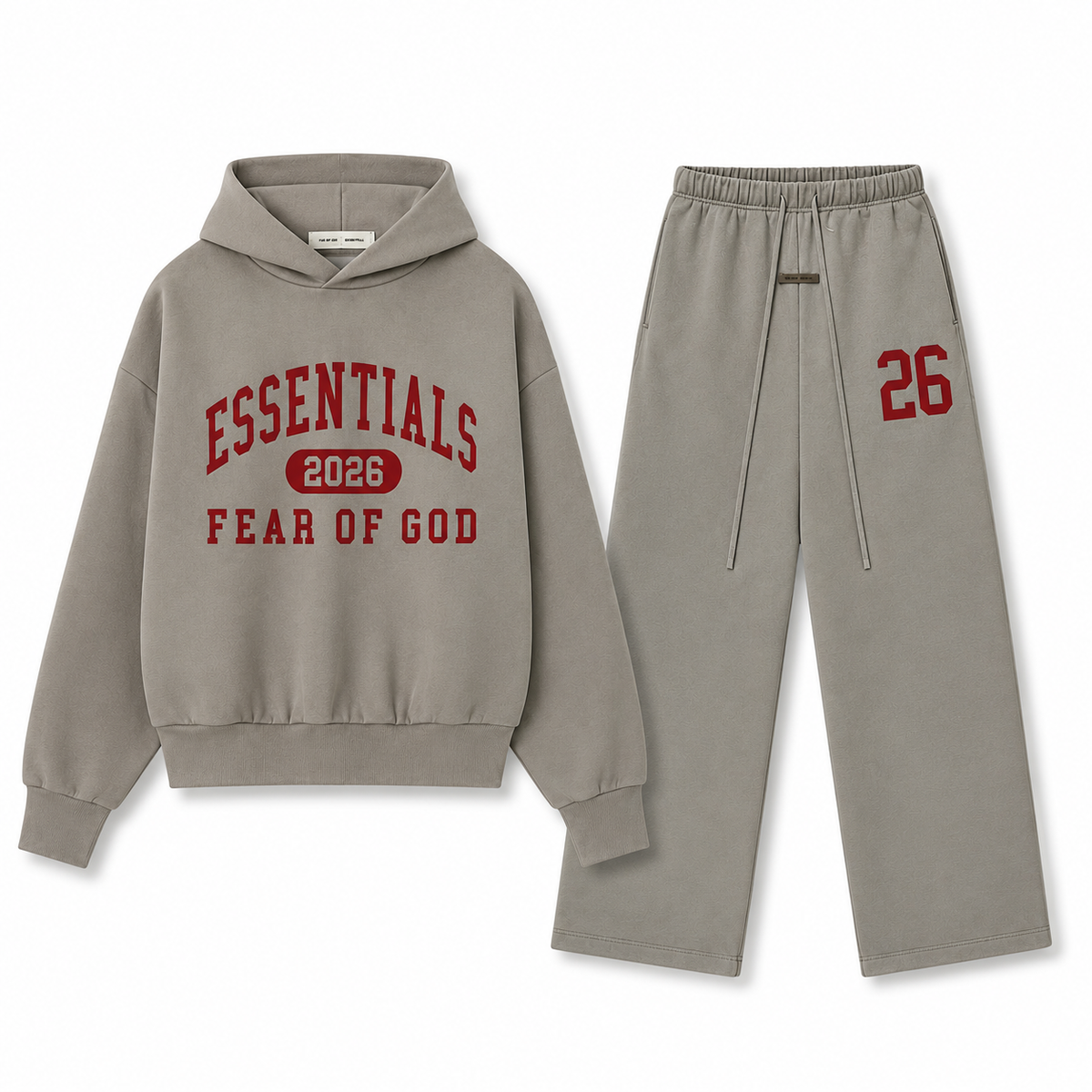 ESSENTIALS 2026 Oversized Hoodie & Sweatpants Set UNISEX