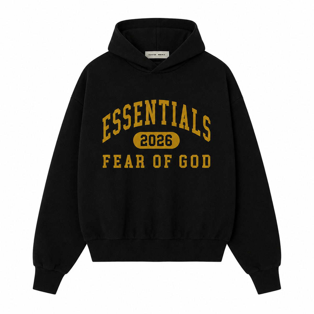 ESSENTIALS 2026 Premium Hoodie & Sweatpants Set – Black